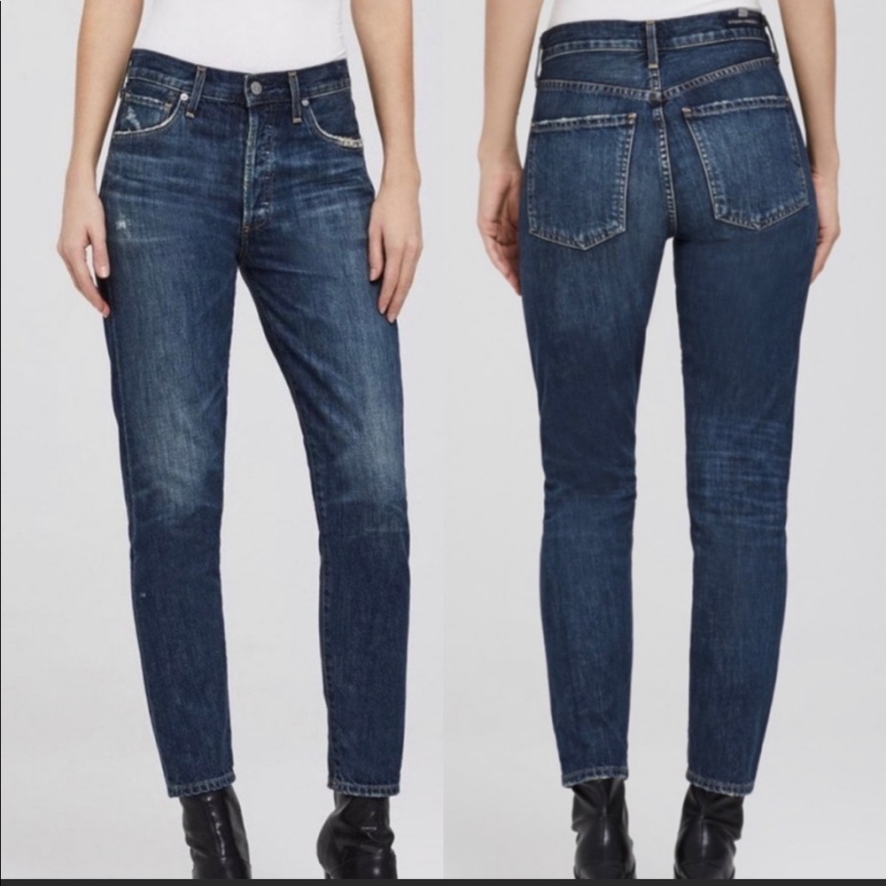 Citizens of humanity Liya jeans, high rise classic fit crop